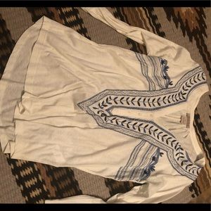 Lucky Brand Embroidered Top